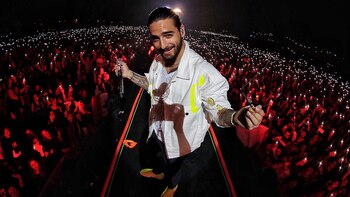 Maluma, durante su reciente concierto