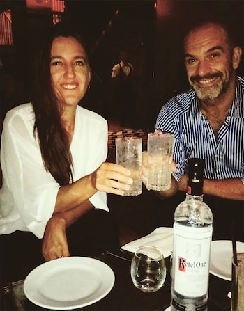 Nacho Goano y su mujer