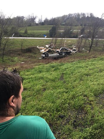 Así quedó el auto tras