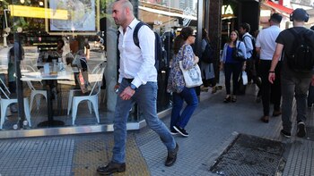 Patricio Farcuh al salir de