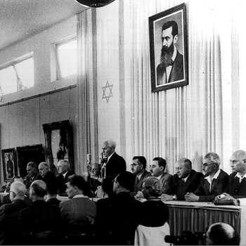 Ben Gurion lee la Declaración