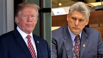 Donald Trump y Miguel Díaz-Canel,