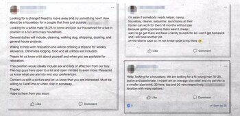 “El puesto idealmente incluye sexo