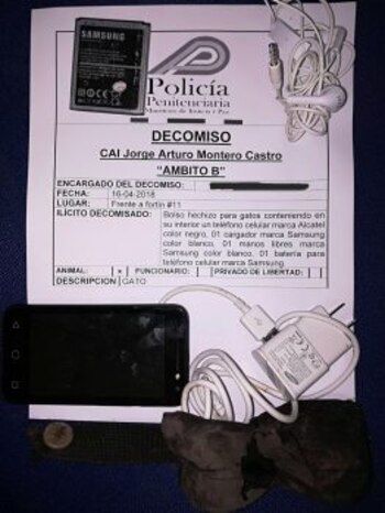 El acta de decomiso del