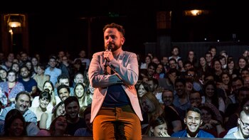 Pablo Molinari disfrutando junto al