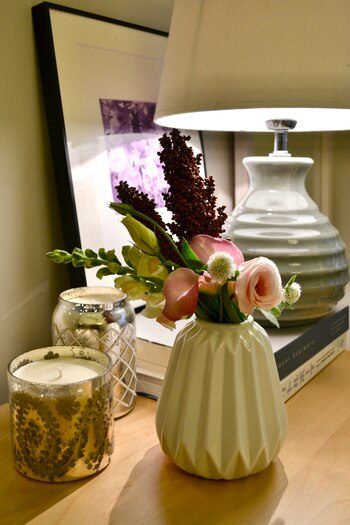 En las habitaciones los arreglos