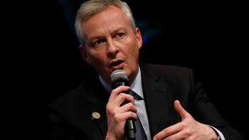 El ministro de Fianzas francés,