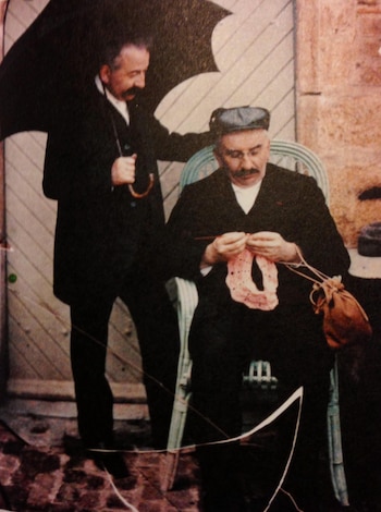 Auguste y Louis en 1910