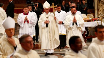 El papa Francisco durante una