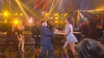 Diego Maradona y Belén Rodríguez