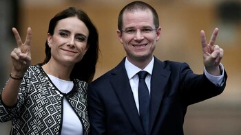 Ricardo Anaya con su esposa