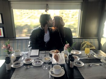 En uno de los ferrocarriles más elevados de la Tierra, el Belmond Andean Explorer, la periodista y el ex asesor de Scioli recorrieron desde Cusco hasta Arequipa.