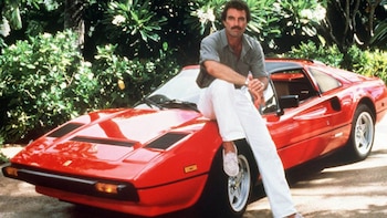 Tom Selleck y su Ferrari