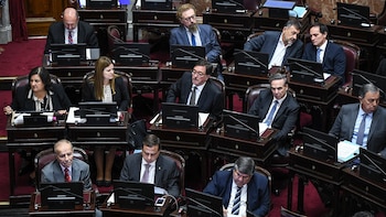 Sesión en el Senado donde