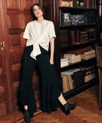 Blusa anudada ($ 2.400, Vitamina),