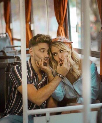 La actriz realizó una tierna