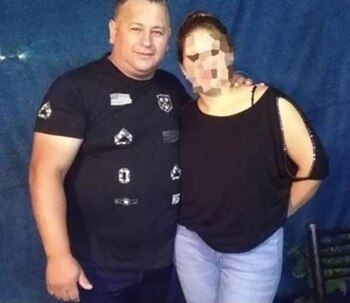 El custodio asesinado y su esposa