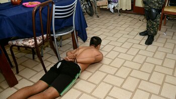 Algunos de los detenidos