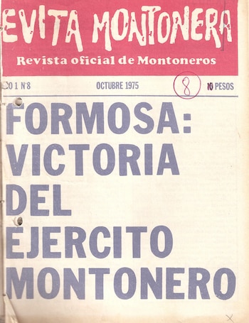 Portada de la revista “Evita