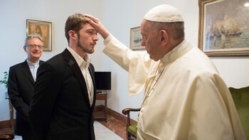 Thomas Evans visitó al papa