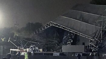 Así quedó el escenario luego