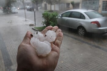 La dimensión del granizo que