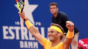 Rafael Nadal festeja tras ganar