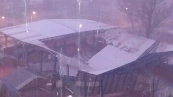 Se cayó el techo del