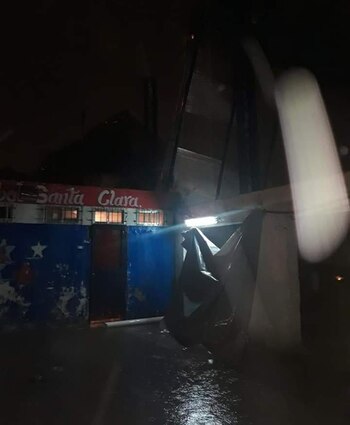 Los destrozos en santa Clara