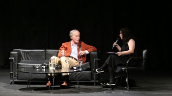 El autor dialogó con la