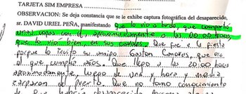 Testimonio de la causa: Peña estaba “en sus cabales.”