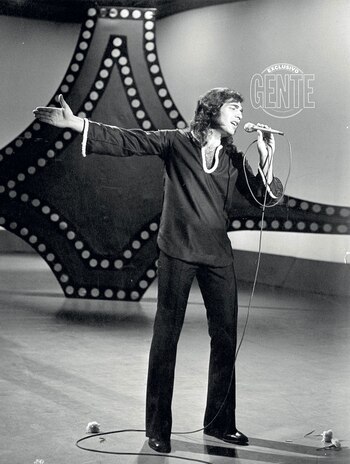 Cacho Castaña en su juventud.