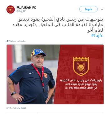 Fujairah anunció la vuelta de