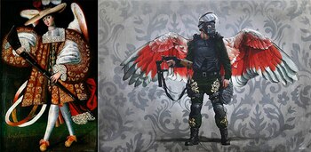 A la izquierda un cuadro