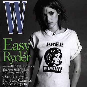Winona Ryder tapa de W