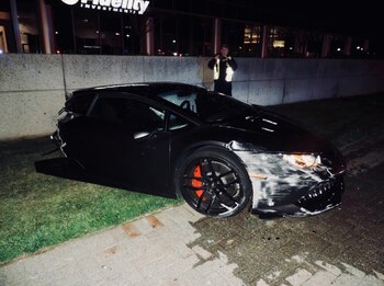 La parte frontal del vehículo