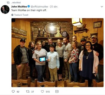 Algunos de los mensajes retuiteados