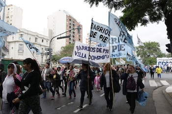 Los movimientos marcharon por la