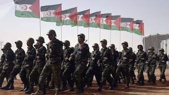 Miembros del Frente Polisario en