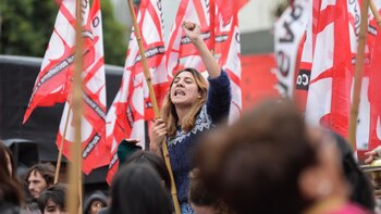 Los militantes de Izquierda se