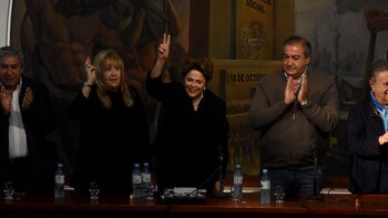 Junto a Dilma estuvieron los