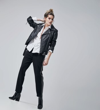 Campera de cuero ($ 15.800,