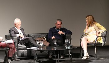 Auster y Coetzee con Teresa