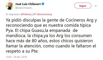 El mensaje de Chilavert