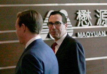 Mnuchin también visitó China en
