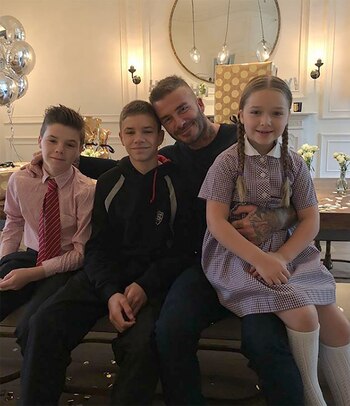 David Beckham festejó su cumpleaños