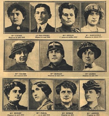 Algunas de las víctimas de