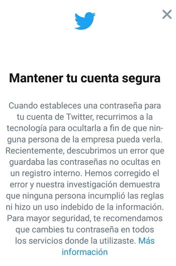 La advertencia de Twitter que