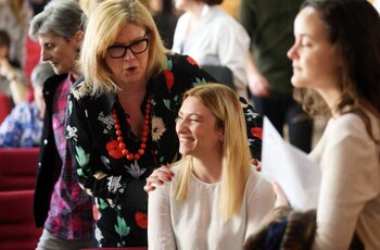 Lucía Fernández al terminar su