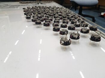 Una prueba de robots en el Bristol Robotics Laboratory, en Inglaterra (Marc Champion/Bloomberg)